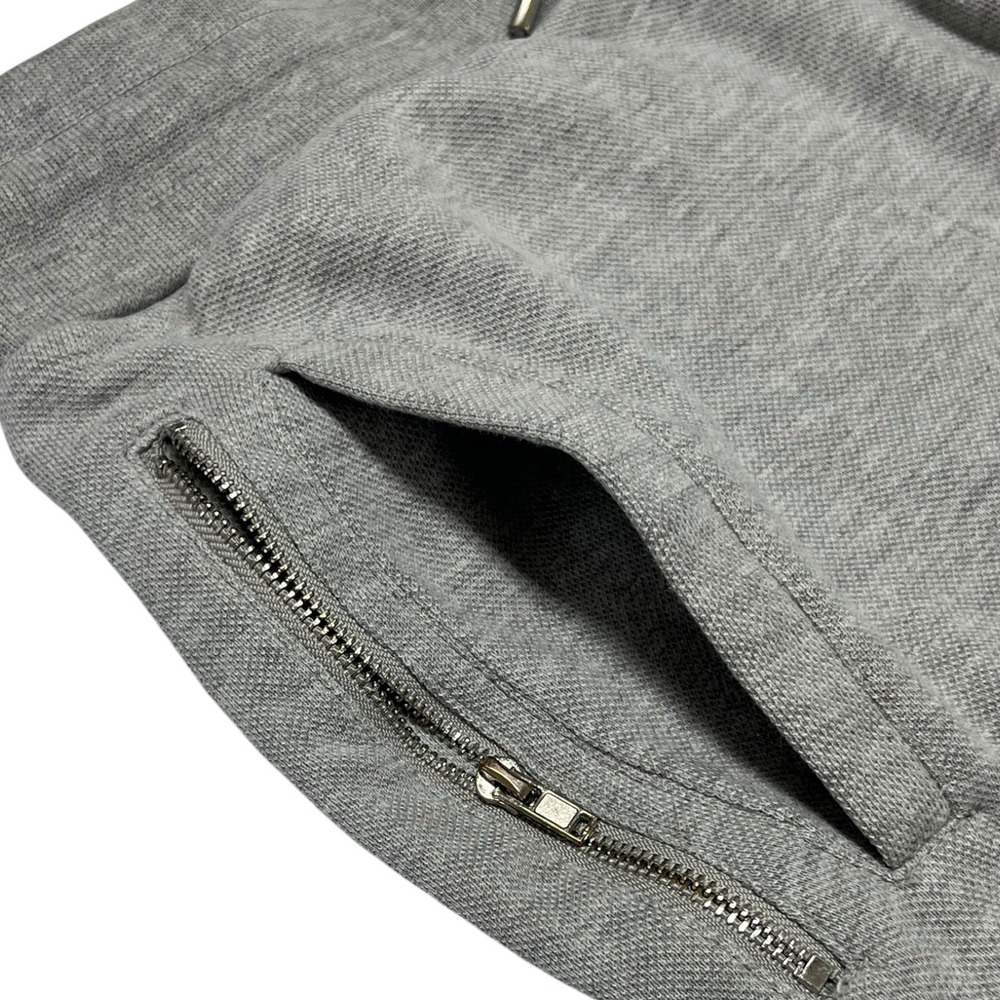 Zara Man Moto Ribbed Pull On Jogger Pants Men's Size Small Gray Stretch - Picture 5 of 5